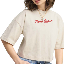 PUMA Маица PREMIUM ESS OVERSIZED GRAPHIC TEE ЗА ЖЕНИ