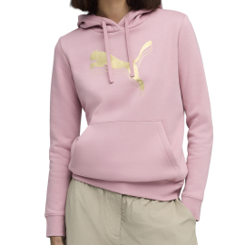 PUMA Дуксер ESS METALLIC HOODIE FL ЗА ЖЕНИ