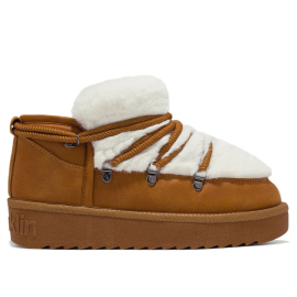 D FRANKLIN Чизми NORDIC  TRK FUR LOW BROWN ЗА ДЕВОЈЧИЊА