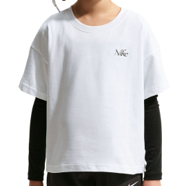NIKE Маица NSW TEE OC BOXY FLOWER ЗА ДЕВОЈЧИЊА