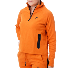 HUMMEL  Дуксер HMLFUYU ZIP NECK SWEATSHIRT ЗА ЖЕНИ