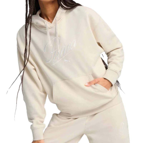 PUMA Дуксер ESS SCRIPT COMFORT HOODIE TR ЗА ЖЕНИ